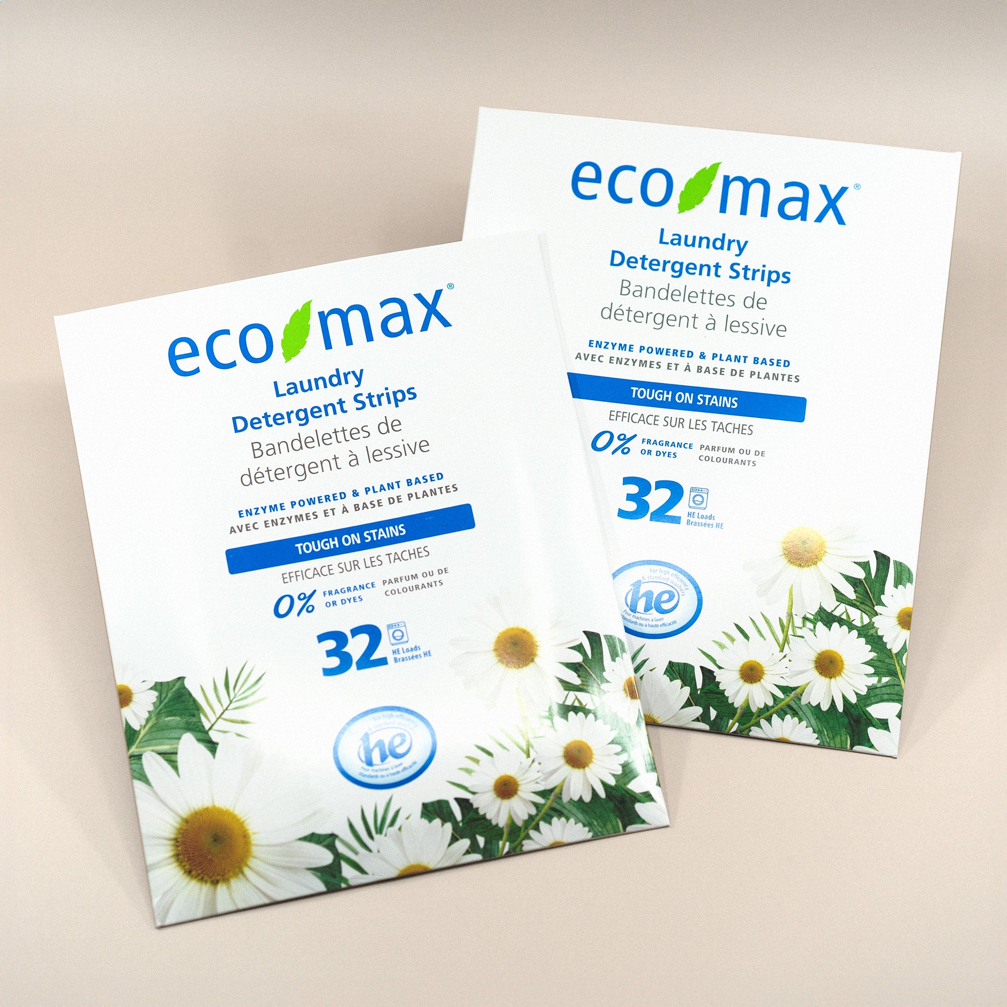 Eco-Max Laundry Detergent Strips - Fragrance-Free | 2-Pack Bundle