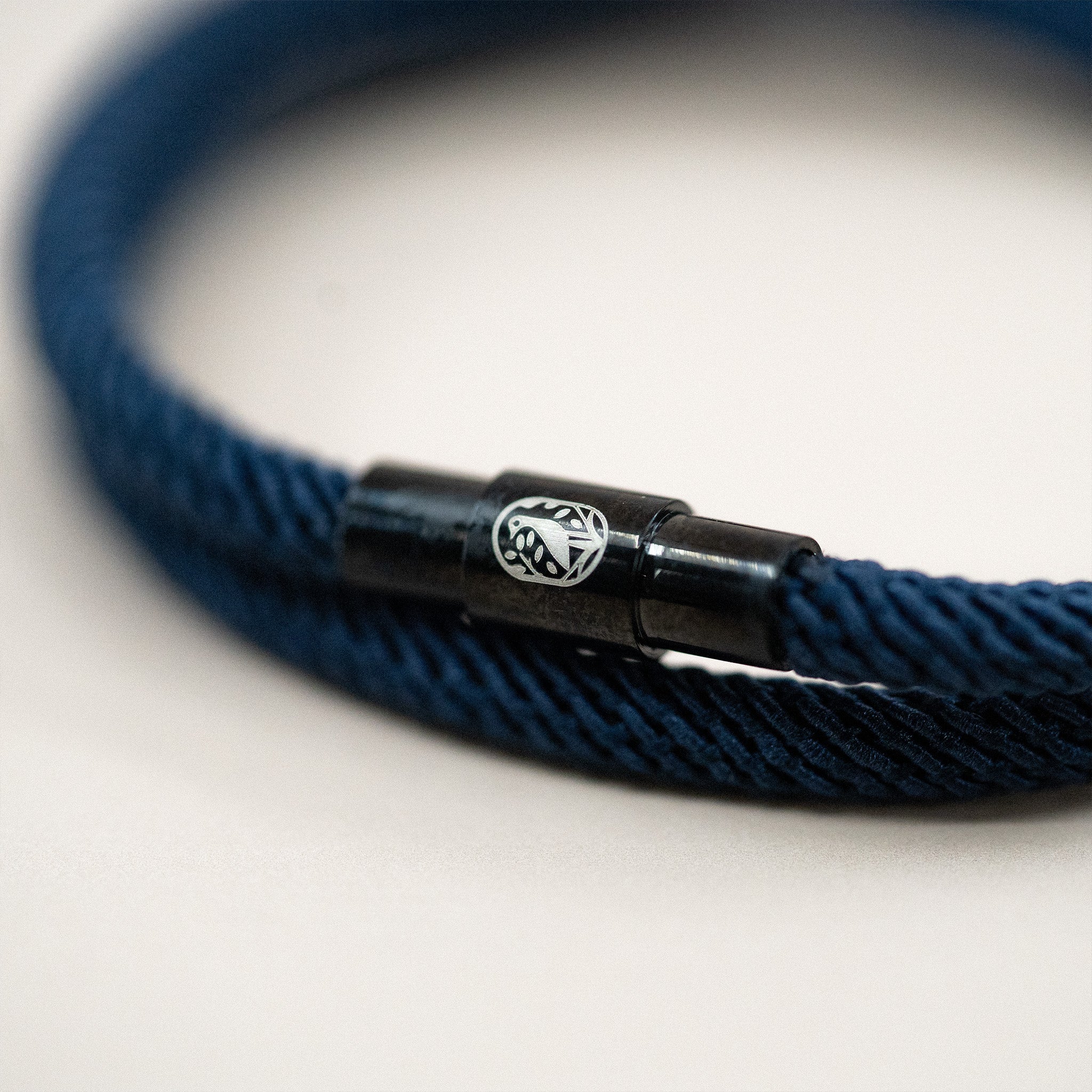 Double Tour Rope Loop Bracelet - Mariana Blue